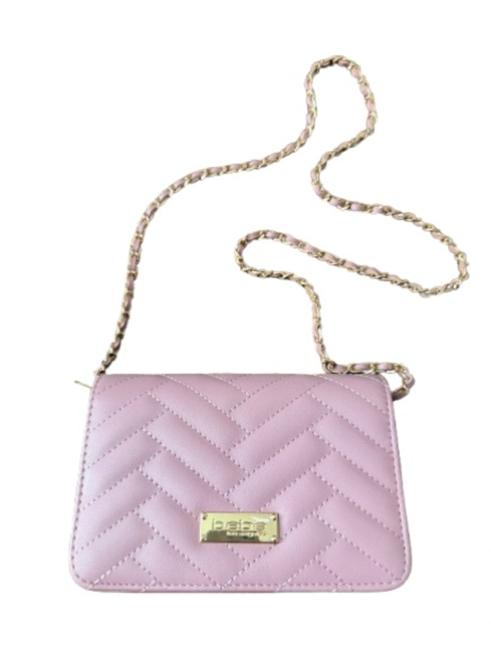 bebe Sophia Small Crossbody Bag Quilted Pink - NWOT